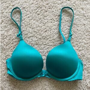 Teal Victoria's Secret Bombshell Bra 32B